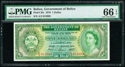 Belize Government of Belize 1 Dollar 1.1.1976 Pick 33c PMG Gem Uncirculated 66 EPQ. 

HID09801242017

© 2020 Heritage Auctions | All Rights Reserved