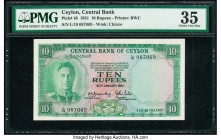 Ceylon Central Bank of Ceylon 10 Rupees 20.1.1951 Pick 48 PMG Choice Very Fine 35. 

HID09801242017

© 2020 Heritage Auctions | All Rights Reserved