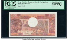 Congo Republic Banque des Etats de l'Afrique Centrale 500 Francs ND (1974) Pick 2a PCGS Superb Gem New 67PPQ. 

HID09801242017

© 2020 Heritage Auctio...