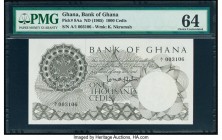 Ghana Bank of Ghana 1000 Cedis ND (1965) Pick 9Aa PMG Choice Uncirculated 64. 

HID09801242017

© 2020 Heritage Auctions | All Rights Reserved