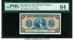 Haiti Banque Nationale de la Republique d'Haiti 2 Gourdes 1919 Pick 168a PMG Choice Uncirculated 64. 

HID09801242017

© 2020 Heritage Auctions | All ...