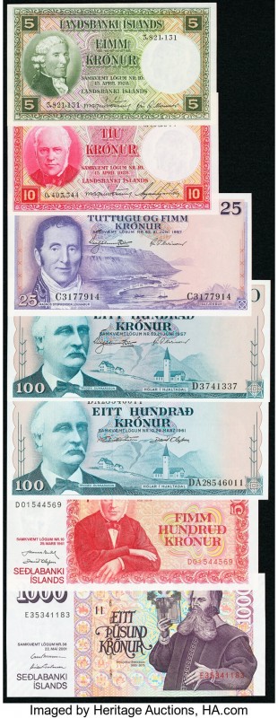Iceland Group Lot of 7 Examples Crisp Uncirculated. 

HID09801242017

© 2020 Her...