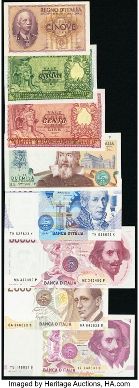 Italy Group Lot of 8 Examples Crisp Uncirculated. 

HID09801242017

© 2020 Herit...