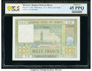 Morocco Banque d'Etat du Maroc 1000 Francs 15.11.1956 Pick 47 PCGS Banknote Choice XF 45 PPQ. 

HID09801242017

© 2020 Heritage Auctions | All Rights ...