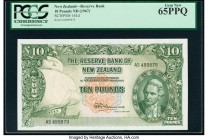 New Zealand Reserve Bank of New Zealand 10 Pounds ND (1967) Pick 161d PCGS Gem New 65PPQ. 

HID09801242017

© 2020 Heritage Auctions | All Rights Rese...
