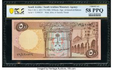 Saudi Arabia Saudi Arabian Monetary Agency 50 Riyals ND (1968) / AH1379 Pick 14b PCGS Banknote Choice AU 58 PPQ. 

HID09801242017

© 2020 Heritage Auc...
