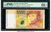 Slovakia Slovak National Bank 5000 Korun 1995 Pick 29a PMG Gem Uncirculated 66 EPQ. 

HID09801242017

© 2020 Heritage Auctions | All Rights Reserved