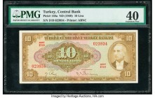 Turkey Central Bank 10 Lira ND (1948) Pick 148a PMG Extremely Fine 40. 

HID09801242017

© 2020 Heritage Auctions | All Rights Reserved