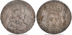 Louis XV Ecu 1724-M AU50 NGC, Toulouse mint, KM459.12, Gad-319 (R4). Edge flaws, and weakly struck on the peripheral lettering, with touches of corros...
