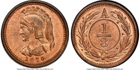 Anticosti Island Pattern 1/8 Penny 1870 MS65 Red and Brown NGC, London mint, KM-XPn1. Sold with old collector envelope detailing provenance. Purchased...
