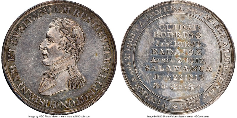 Lower Canada silver Proof "Wellington" CUIDAD RODRIGO Peninsular Token 1812 PR62...