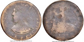 Lower Canada copper "Vexator" 1/2 Penny Token (1811) Mint Error (Obverse Half of Split Planchet) VF30 Brown NGC, BR-559, VC-3A1, 2.60gm. Plain edge. B...