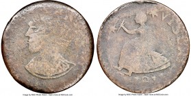 Lower Canada copper "Vexator" 1/2 Penny Token 1811 F12 Brown NGC, Br-559, VC-3A1, 5.64gm. Plain edge. Uneven flan, with notable porosity. The bust is ...