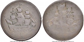 Blacksmith copper Mint Error - Obverse Brockage "Ships Colonies & Commerce" Token ND VF30 Brown NGC, BL-24A, Wood-9c. 3.28gm. Plain edge. Thin flan. O...
