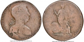 Blacksmith copper 1/2 Penny Token ND VF25 Brown NGC, BL-40A1, Wo-23. Plain edge. Medal alignment. Very sharp details for the issue, with a number of m...