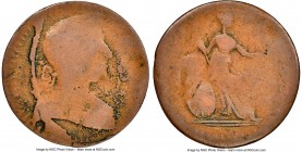 Blacksmith copper 1/2 Penny Token ND VF20 Brown NGC BL-40A2, Wood-23. Plain edge. Reverse rotated 90 degrees clockwise. The obverse has notable heavy ...