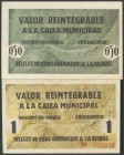 BISBAL DE EMPORDA (GERONA). 50 Céntimos y 1 Peseta. 1937. (Edifil 2017: 7062/63). Serie completa. MBC+.