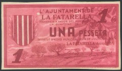 FATARELLA (TARRAGONA). 1 Peseta. 6 de Julio de 1937. Sin numeración. (González: 7835). SC-.