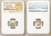 MACEDONIAN KINGDOM. Alexander III the Great (336-323 BC). AR drachm (18mm, 4.23 gm, 1h). NGC AU 5/5 - 4/5. Posthumous issue of Magnesia ad Maeandrum, ...