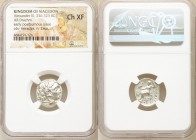 MACEDONIAN KINGDOM. Alexander III the Great (336-323 BC). AR drachm (17mm, 12h). NGC Choice XF. Late lifetime-early posthumous issue of Colophon, ca. ...