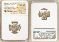 MACEDONIAN KINGDOM. Alexander III the Great (336-323 BC). AR drachm (18mm, 6h). NGC Choice VF. Early posthumous issue of Lampsacus, ca. 310-301 BC. He...