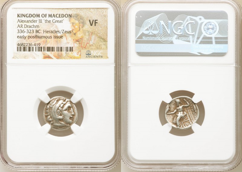 MACEDONIAN KINGDOM. Alexander III the Great (336-323 BC). AR drachm (18mm, 11h)....