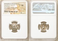 MACEDONIAN KINGDOM. Alexander III the Great (336-323 BC). AR drachm (18mm, 11h). NGC VF. Early posthumous issue of 'Colophon', ca. 323-319 BC. Head of...