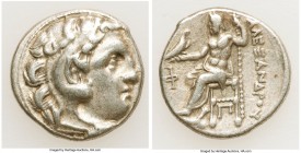 MACEDONIAN KINGDOM. Alexander III the Great (336-323 BC). AR drachm (17mm, 4.31 gm, 12h). VF. Early posthumous issue of Colophon, ca. 310-301 BC. Head...