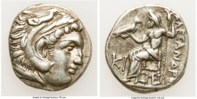 MACEDONIAN KINGDOM. Alexander III the Great (336-323 BC). AR drachm (18mm, 4.22 gm, 1h). VF. Posthumous issue of Lampsacus, ca. 310-301 BC. Head of He...