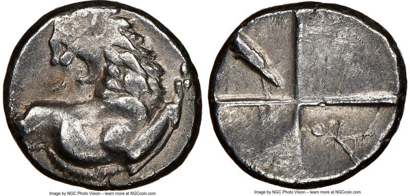 THRACE. Chersonesus. Ca. 4th century BC. AR hemidrachm (12mm). NGC VF. Persic st...