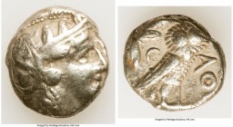 ATTICA. Athens. Ca. 393-294 BC. AR tetradrachm (23mm, 17.64 gm, 8h). Fine. Late mass coinage issue. Head of Athena with eye in true profile right, wea...