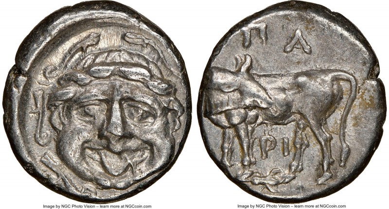 MYSIA. Parium. Ca. 4th century BC. AR hemidrachm (13mm, 12h). NGC Choice XF. Fac...