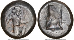 ACHAEMENID PERSIA. Artaxerxes II to Artaxerxes III (4th centuries BC). AR siglos (13mm). NGC Choice VF. Sardes, ca. 375-340 BC (Time of ). Persian kin...