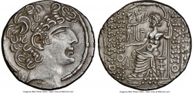 SELEUCID KINGDOM. Philip I Philadelphus (ca. 95/4-76/5 BC). Aulus Gabinius, as Proconsul (57-55 BC). AR tetradrachm (27mm, 1h). NGC Choice XF, scratch...