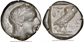 NEAR EAST or EGYPT. Ca. 5th-4th centuries BC. AR tetradrachm (34mm, 17.14 gm, 10h). NGC Choice Au 4/5 - 3/5, edge cut. Head of Athena right, wearing c...