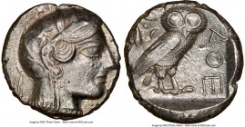 NEAR EAST or EGYPT. Ca. 5th-4th centuries BC. AR tetradrachm (24mm, 17.21 gm, 9h). NGC AU 5/5 - 3/5, brushed. Head of Athena right, wearing crested At...