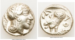 NEAR EAST or EGYPT. Ca. 5th-4th centuries BC. AR tetradrachm (24mm, 17.55 gm, 8h). Choice VF, brushed, scuff. Head of Athena right, wearing crested At...