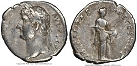 Hadrian (AD 117-138). AR denarius (19mm, 6h). NGC Choice Fine. Rome, AD 132-134. HADRIANVS-AVGVSTVS, laureate head of Hadrian left / LIBERALITAS-AVG C...
