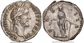 Antoninus Pius (AD 138-161). AR denarius (18mm, 3.27 gm, 12h). NGC Choice AU 5/5 - 4/5. Rome, AD 148-149. ANTONINVS AVG-PIVS P P TR P XII, laureate he...