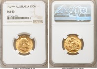 Edward VII gold Sovereign 1907-M MS63 NGC, Melbourne mint, KM15.

HID09801242017

© 2020 Heritage Auctions | All Rights Reserved