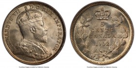 Edward VII 5 Cents 1902-H MS65 PCGS, London mint, KM9. Small narrow H variety. A blast white gem.

HID09801242017

© 2020 Heritage Auctions | All ...