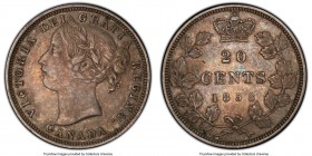Victoria "Re-engraved 5" 20 Cents 1858 XF45 PCGS, London mint, KM4. Re-engraved "5" not noted on tag. 

HID09801242017

© 2020 Heritage Auctions |...