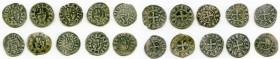 10-Piece Lot of Uncertified Assorted Deniers ND (12th-13th Century) VF, Includes (9) Besançon and (1) Philip IV.. Average size 18mm. Average weight 0....