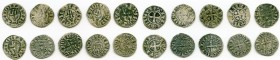 10-Piece Lot of Uncertified Assorted Deniers ND (12th-13th Century) VF, Includes (6) Besançon and (4) Philip IV. Average size 18mm. Average weight 0.9...