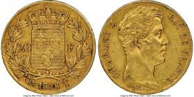 Charles X gold 20 Francs 1828-T AU Details (Reverse Scratched) NGC, Nantes mint, KM726.3, Fr-552. Mintage: 3,175. Scarce date rarely available in any ...