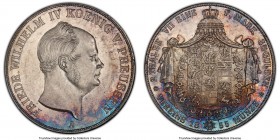 Prussia. Friedrich Wilhelm IV 2 Taler 1855-A MS62 PCGS, Berlin mint, KM467. Boasting an incredible eye appeal that seems to push the upper limits of i...