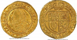 James I gold 1/4 Laurel ND (1621-1624) AU55 NGC, Third Coinage, Tower mint, Thistle mm, S-2642, N-2118. 2.20gm. Nicely struck with full legends and ho...