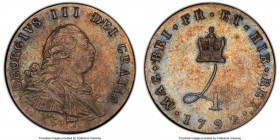 George III 4-Piece Certified Maundy Set 1792 PCGS, 1) Penny - MS64, KM610, S-3760 2) 2 Pence - MS63, KM611, S-3757 3) 3 Pence - MS63, KM612, S-3754 4)...