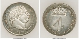 George III 4-Piece Uncertified Maundy Set 1818 UNC (Cleaned) 1) Penny - KM668, S-3796 2) 2 Pence - KM669, S-3795 3) 3 Pence - KM670, S-3794 4) 4 Pence...