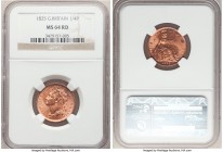 George IV Farthing 1825 MS64 Red NGC, KM677, S-3822. Exhibits a very prominent overdate in the 5.

HID09801242017

© 2020 Heritage Auctions | All ...